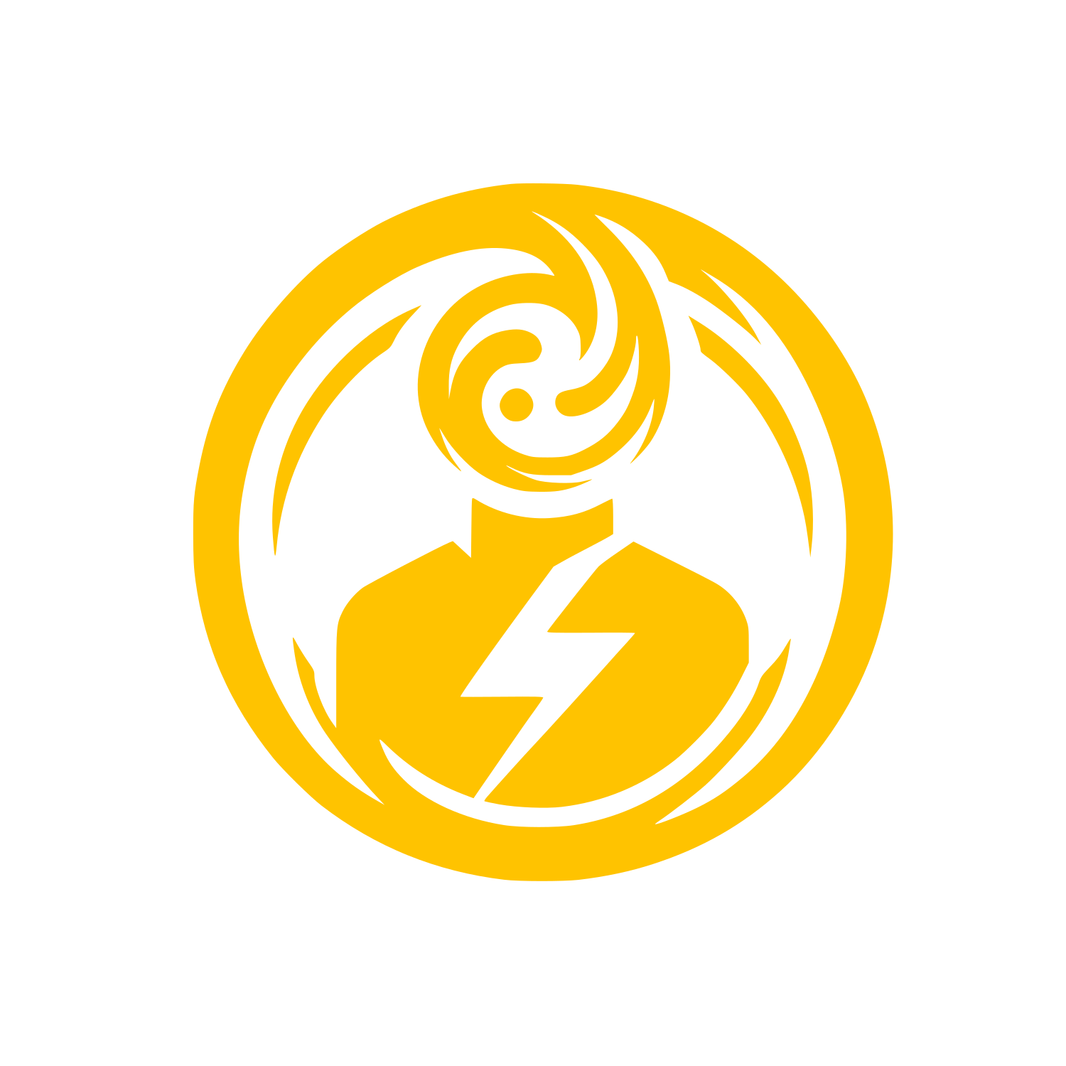 Swirl Flash Logo #FFC300