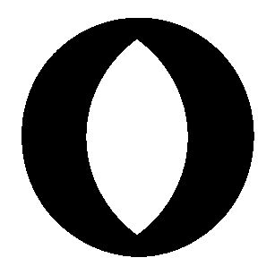 Negative Space Eye Circle Logo