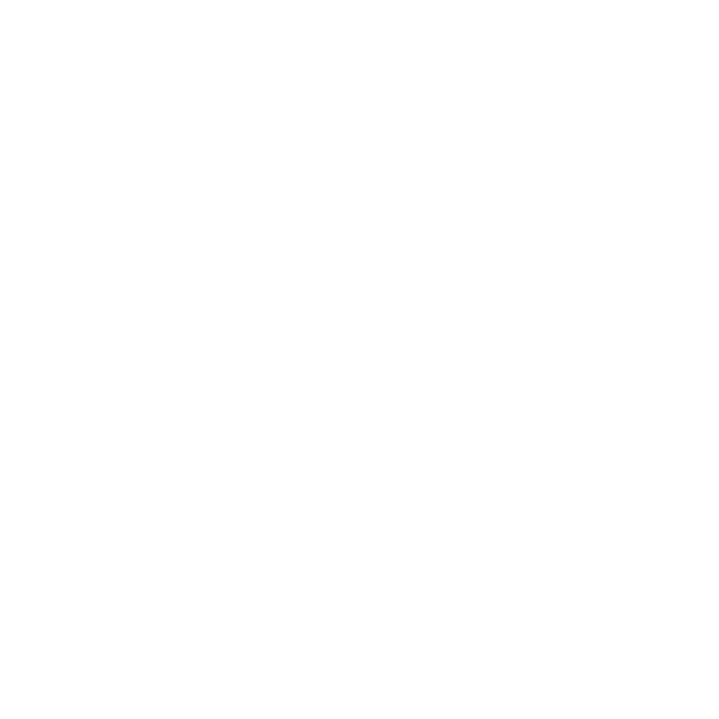 Negative Space Eye Circle Logo #ffffff