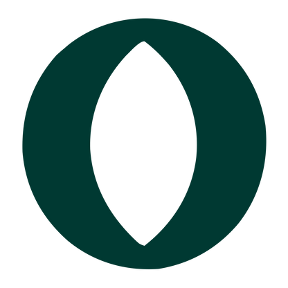 Negative Space Eye Circle Logo #003932