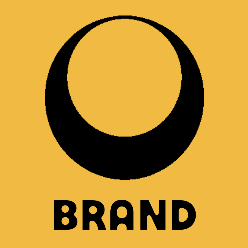 Crescent Moon Negative Space Logo preview