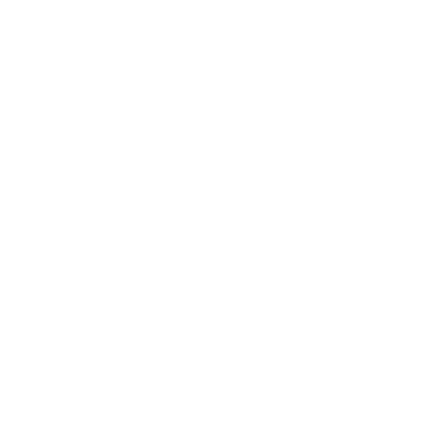 Crescent Moon Negative Space Logo #ffffff
