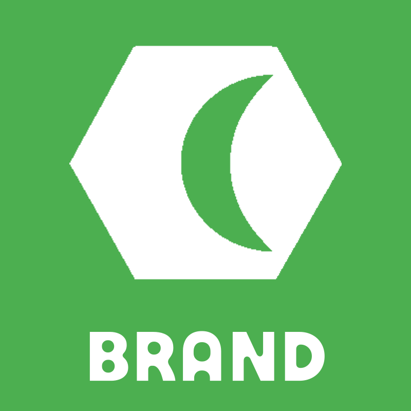 Crescent Moon Hexagon Logo preview