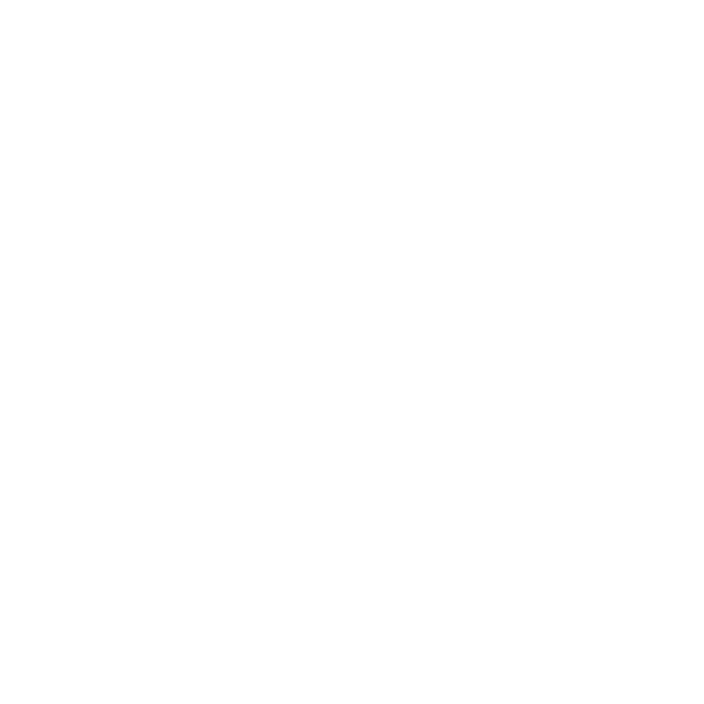 Letter D Moon Logo #ffffff