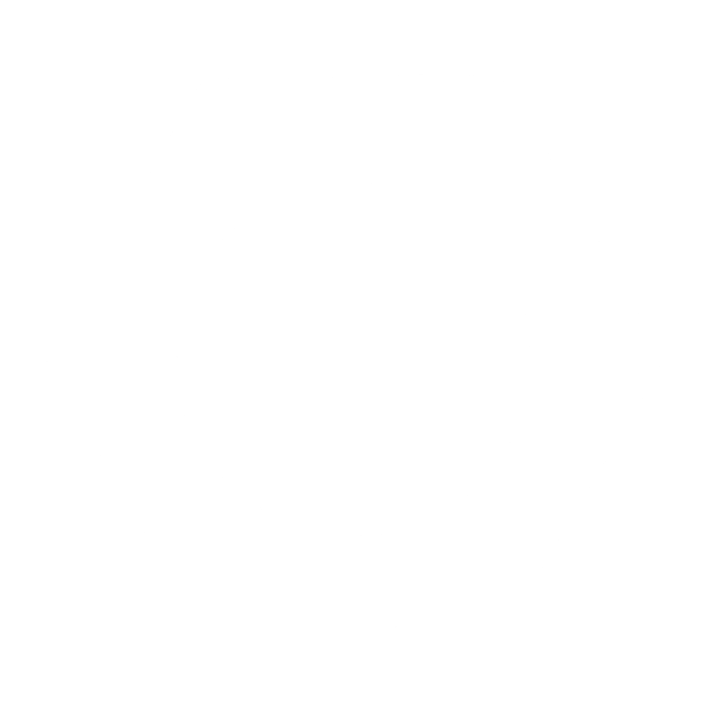Hex Nut Circle Logo #ffffff