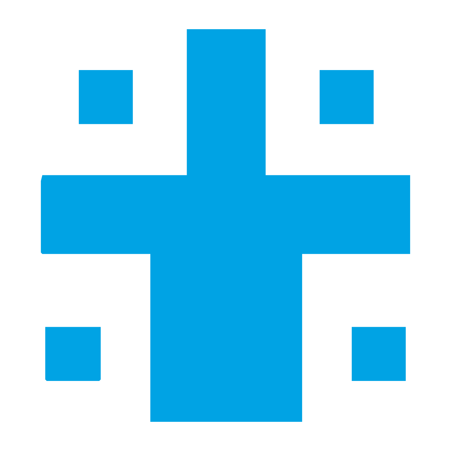 Tarot Star Cross Logo #00a3e4