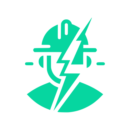 Pictorial Lightning Logo #06D6A0