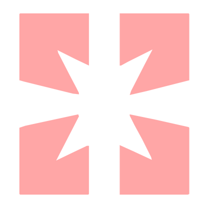 Converging Arrows Star Logo #ffa6a6