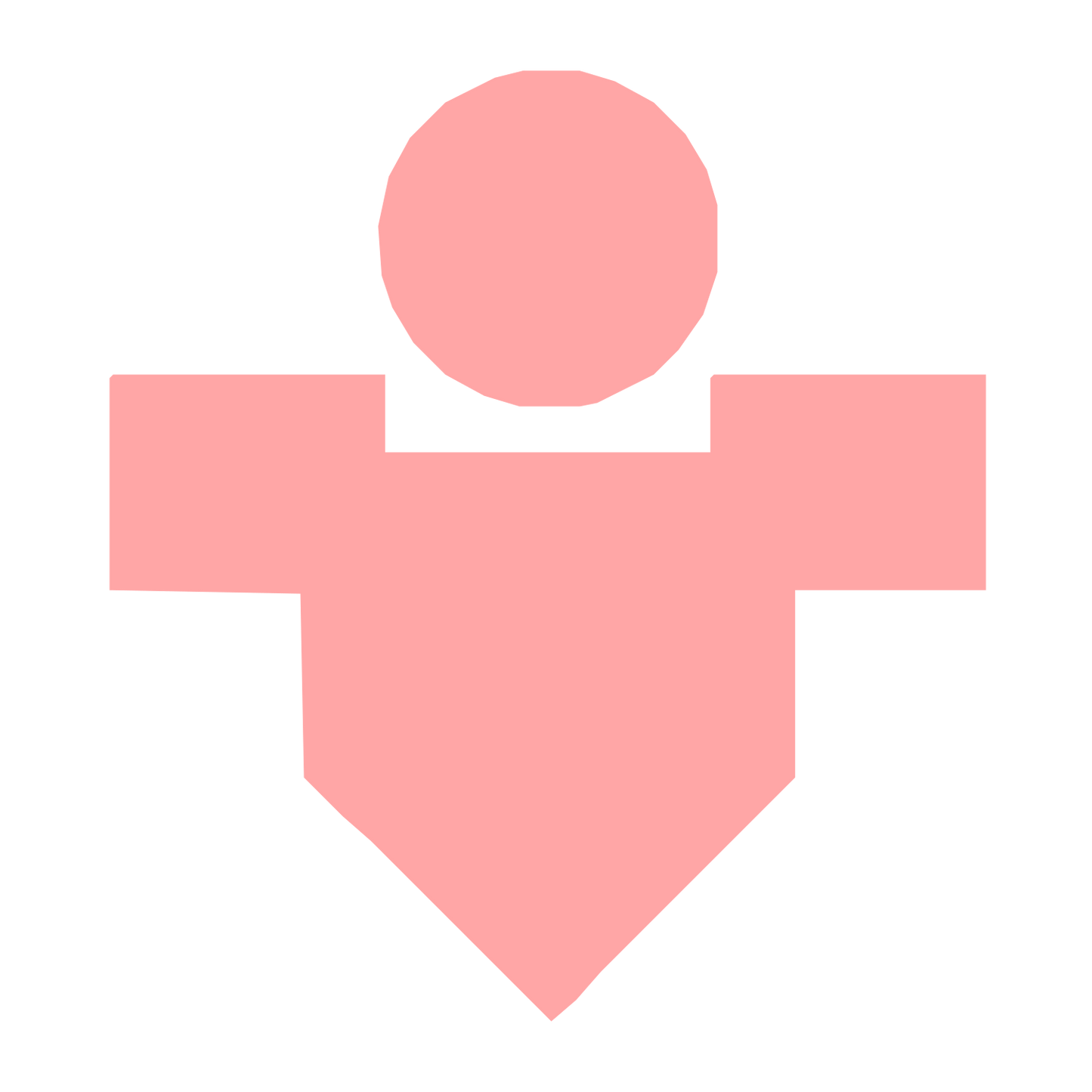 Tarot Star Figure Logo #ffa6a6