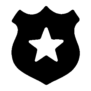 Police Badge Star Logo