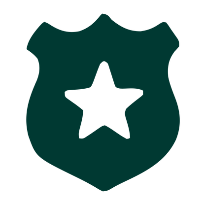 Police Badge Star Logo #003932