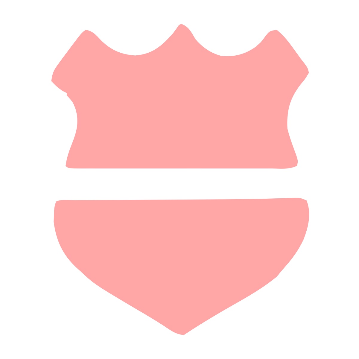 Police Badge Shield Logo #ffa6a6