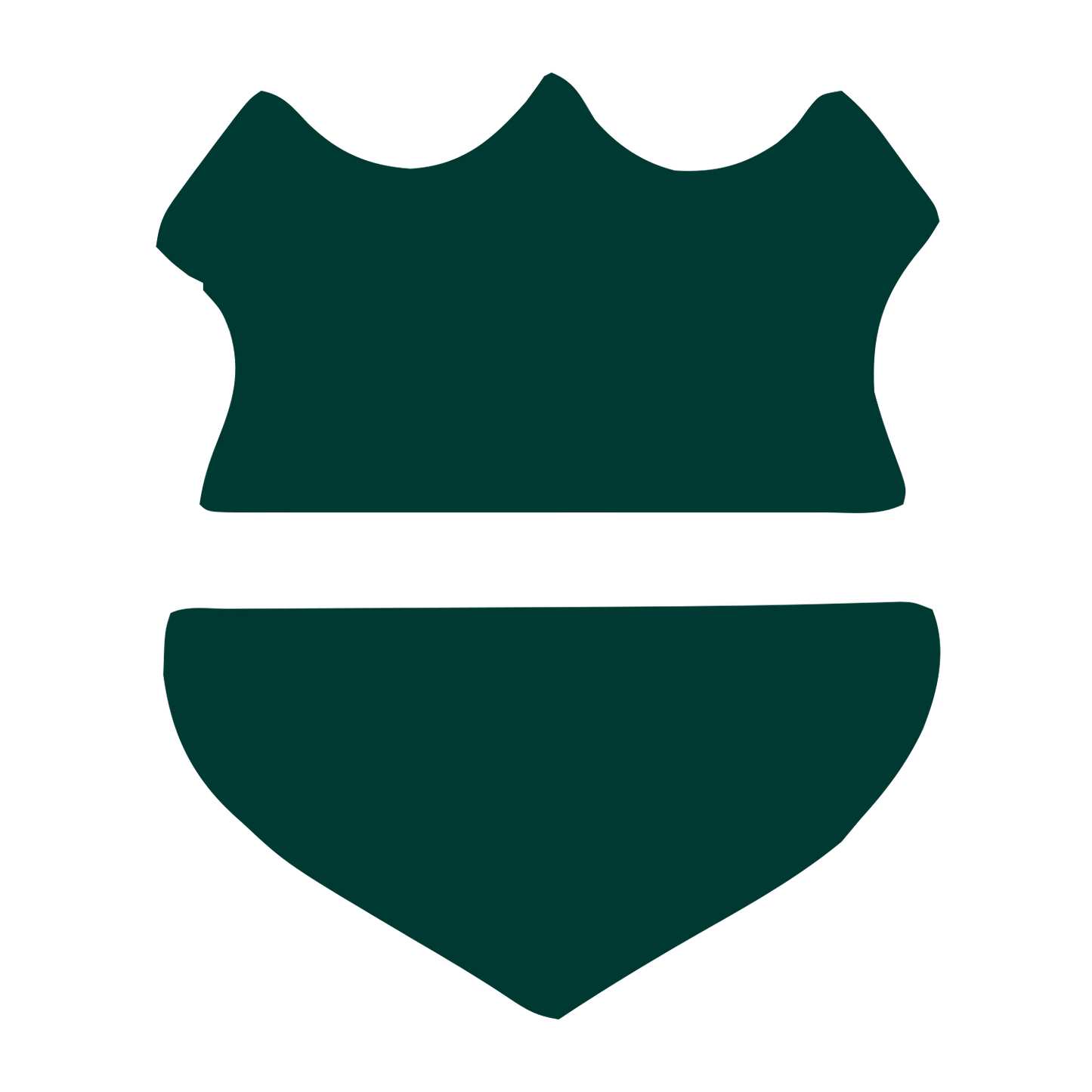 Police Badge Shield Logo #003932