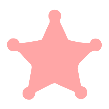 Sheriff Star Badge Logo #ffa6a6