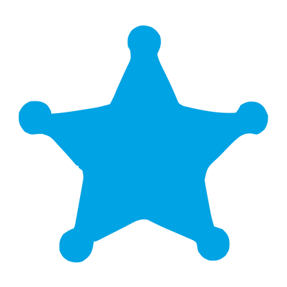 Sheriff Star Badge Logo #00a3e4