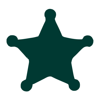 Sheriff Star Badge Logo #003932