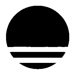 Sunset Horizon Stamp Logo