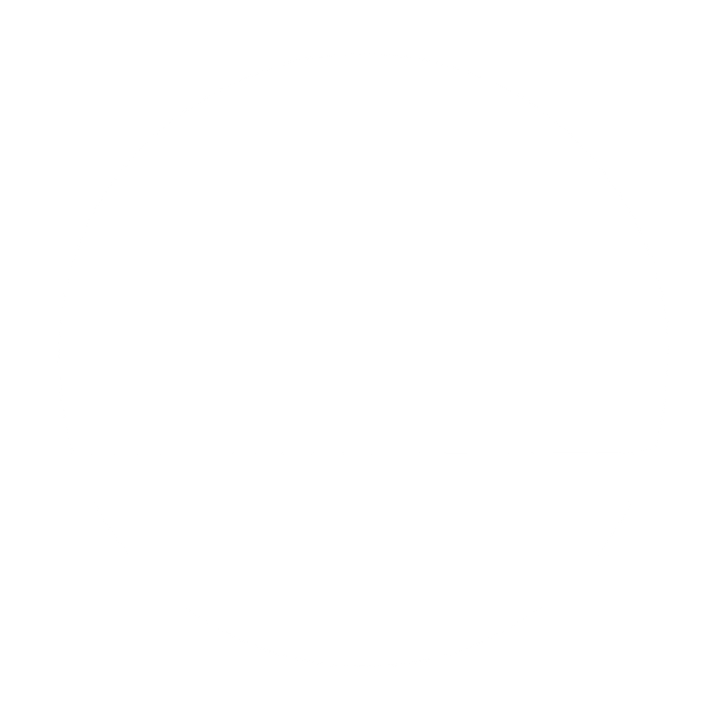 Sunset Horizon Stamp Logo #ffffff