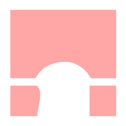 Arch Bridge Stamp Logo #ffa6a6