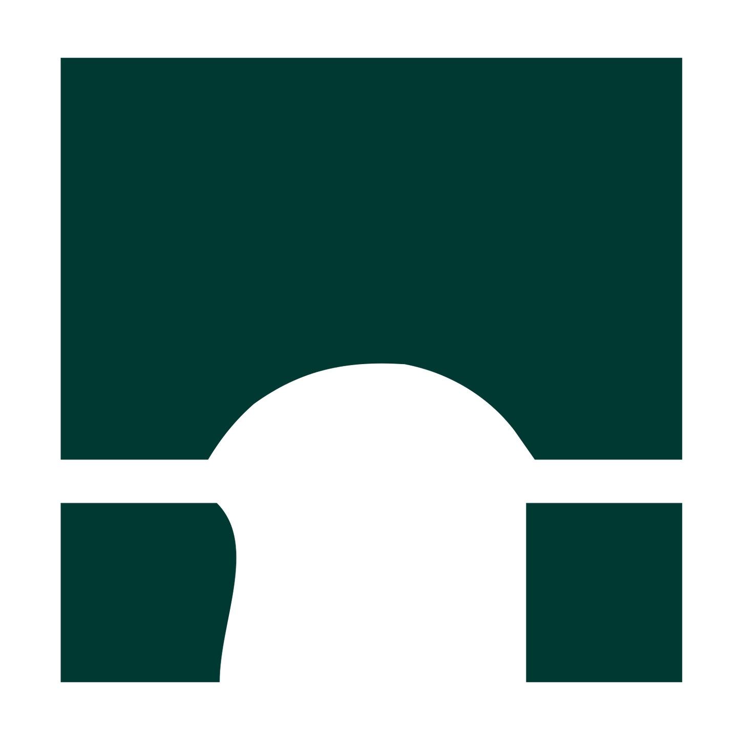Arch Bridge Stamp Logo #003932