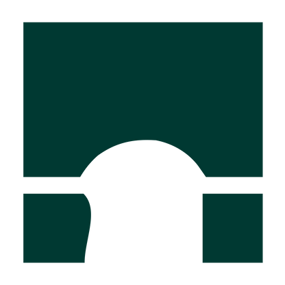 Arch Bridge Stamp Logo #003932