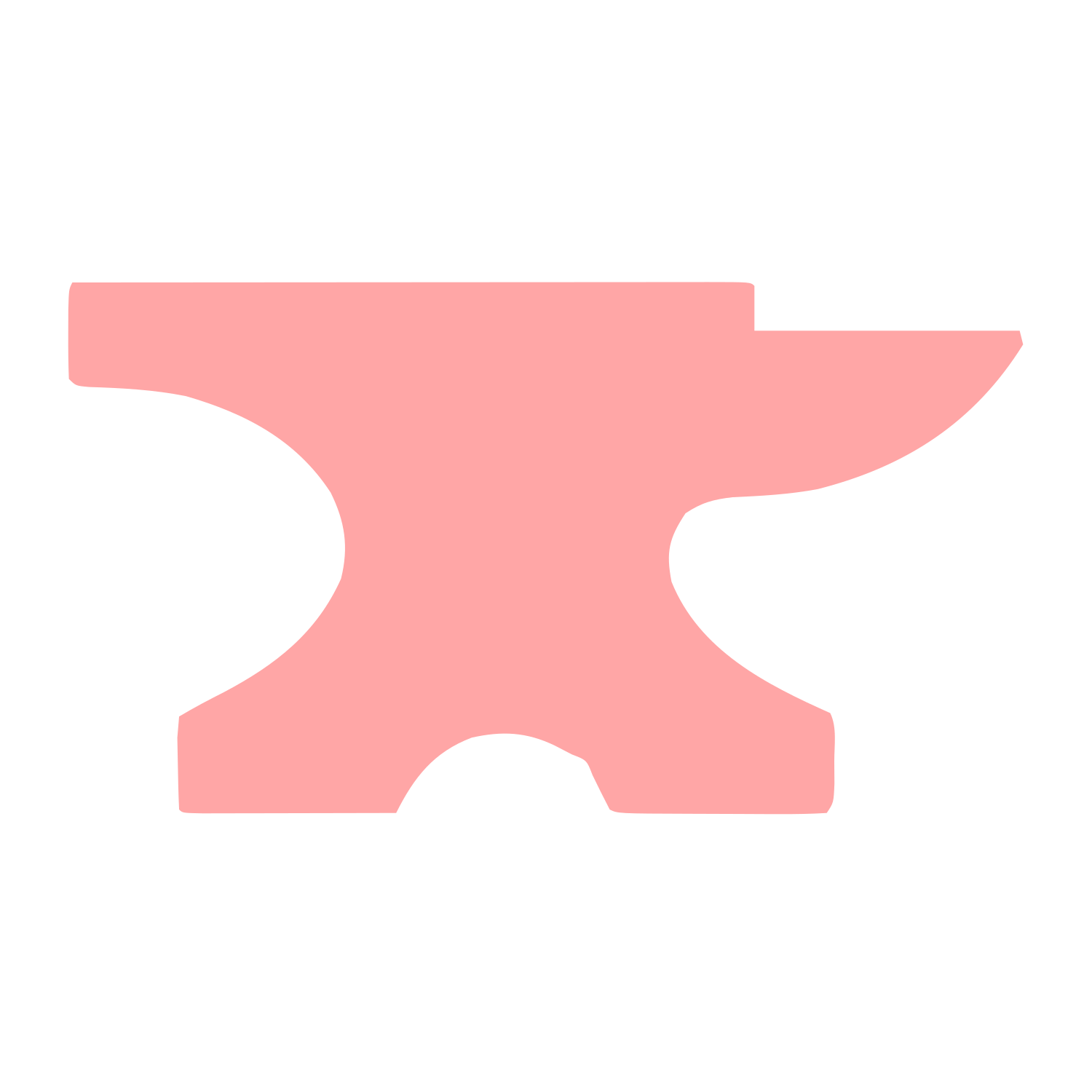 Anvil Pictogram Logo #ffa6a6