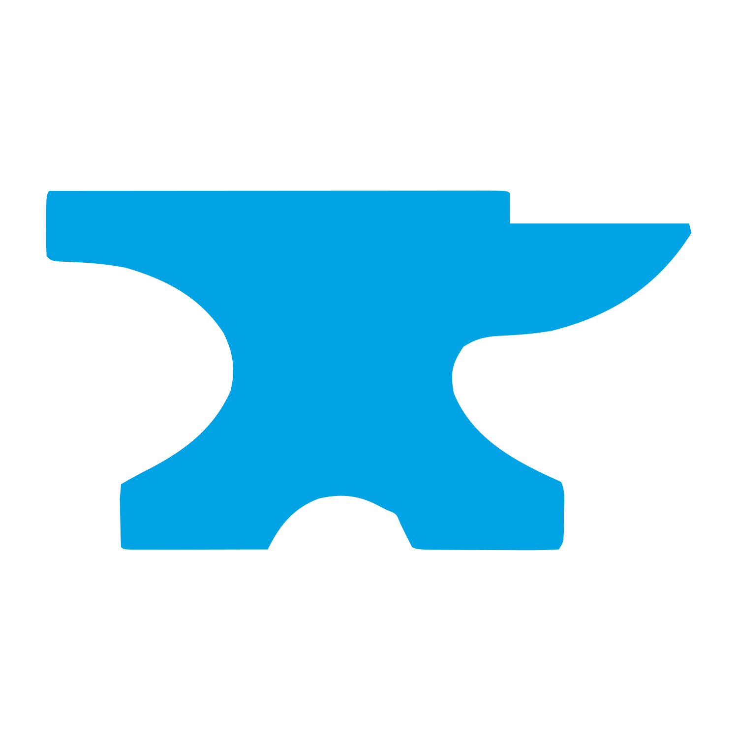 Anvil Pictogram Logo #00a3e4