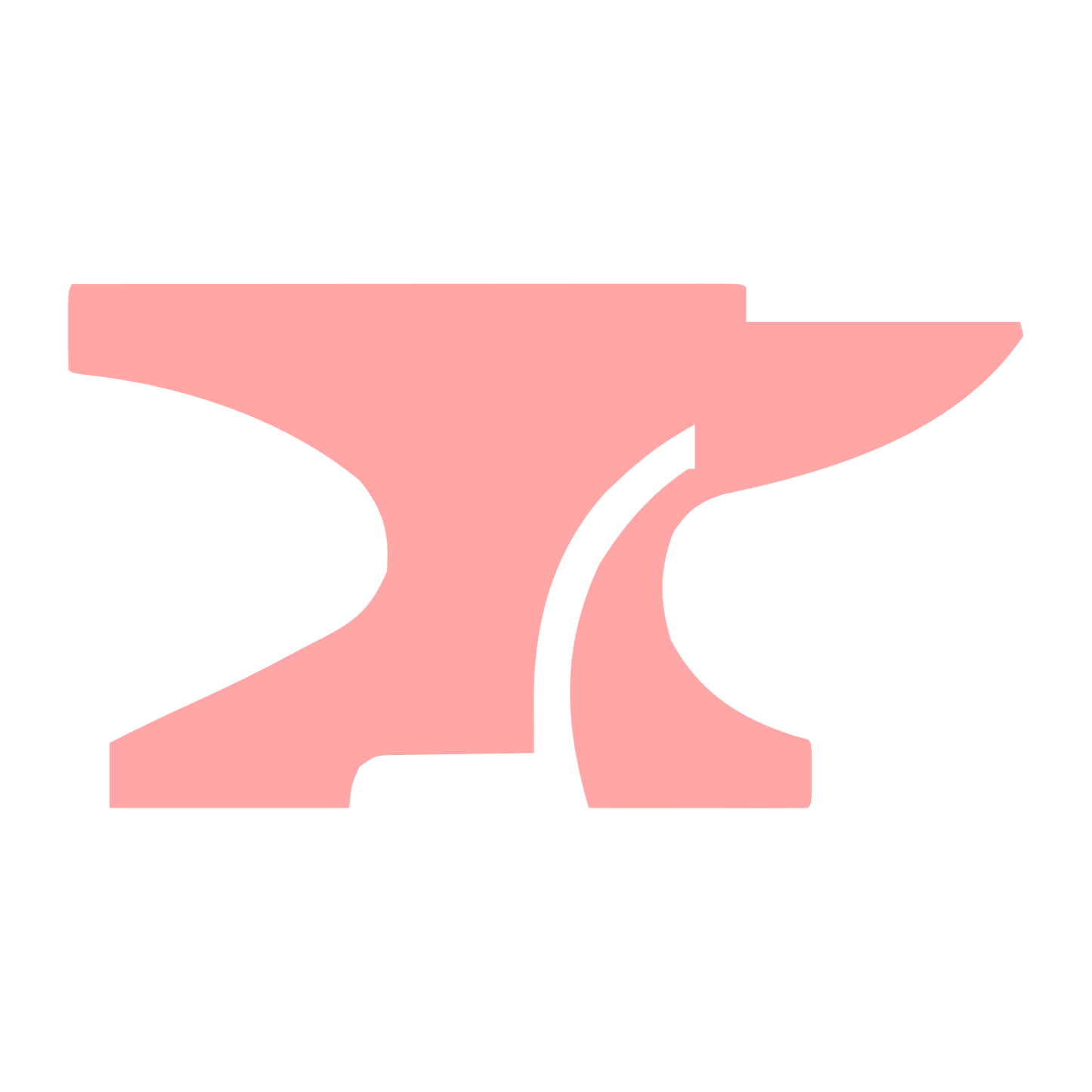 Blacksmith Anvil Logo #ffa6a6