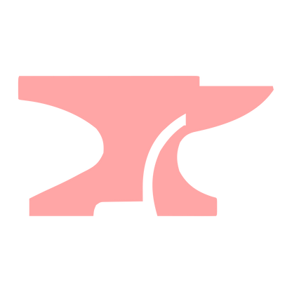 Blacksmith Anvil Logo #ffa6a6