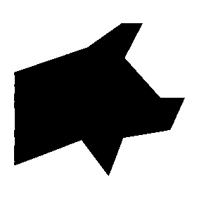 Geometric Pig Head Logo