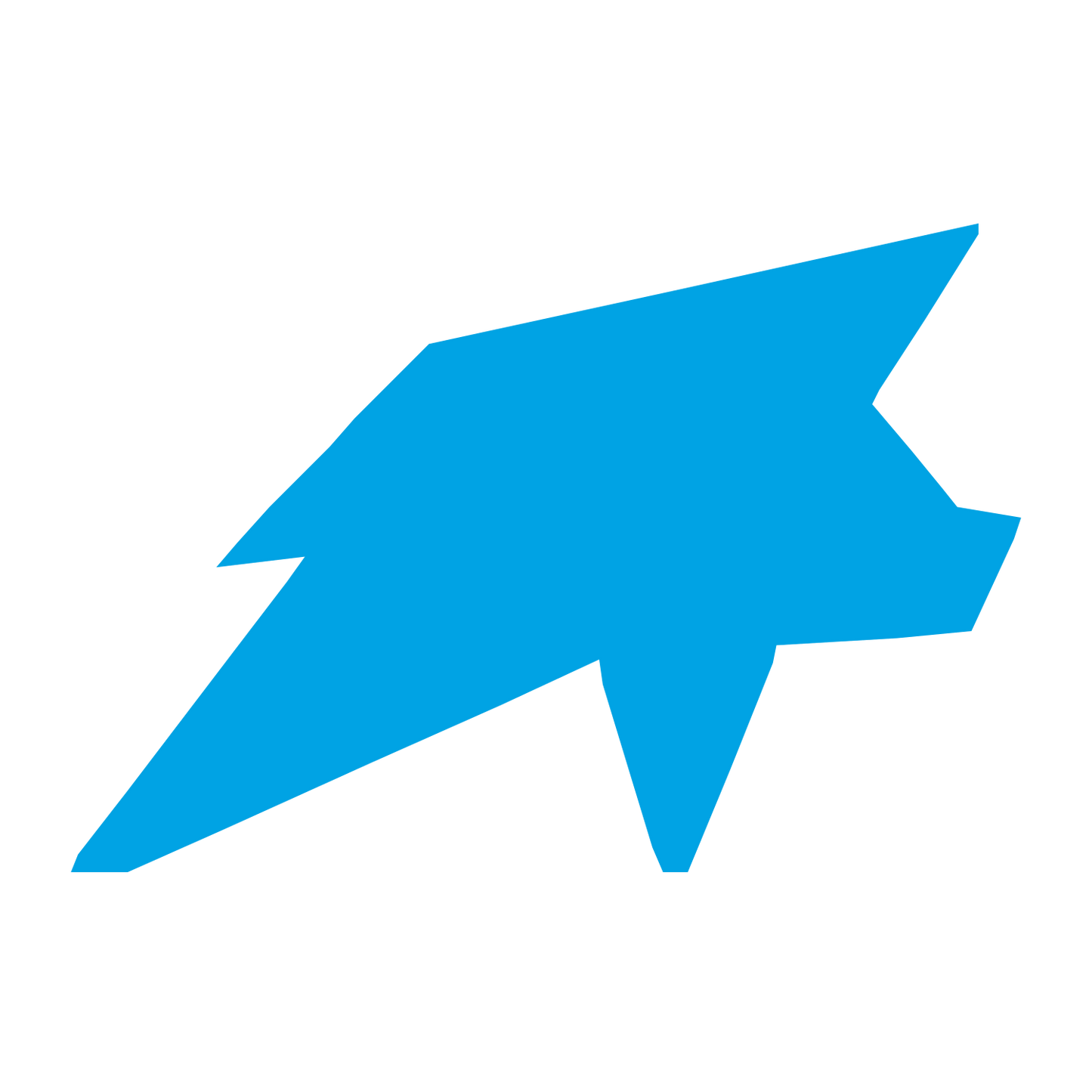 Angular Pig Logo #00a3e4