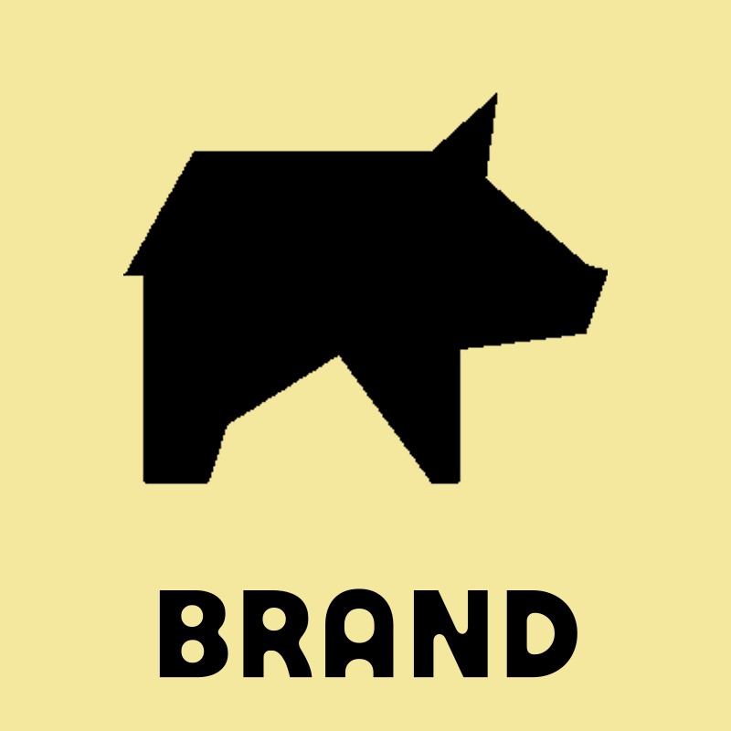 Geometric Pig Logo preview