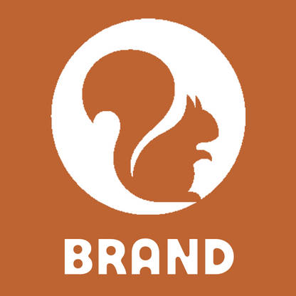 Negative Space Squirrel Logo preview