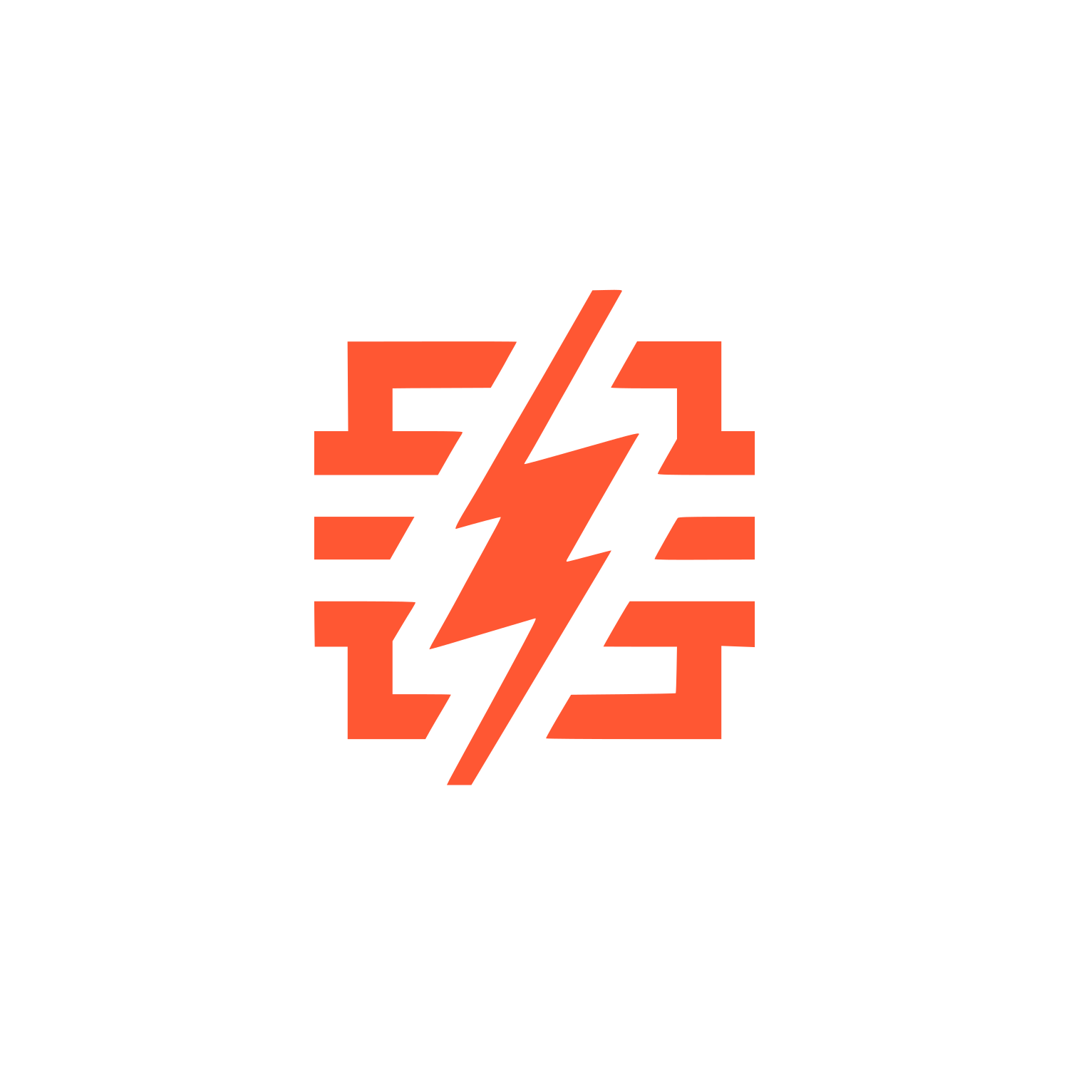 Energy Flash Logo #FF5733