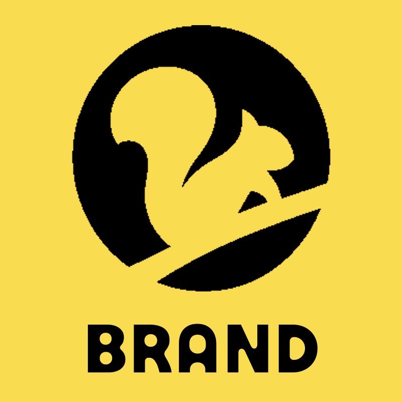 Negative Space Squirrel Logo preview