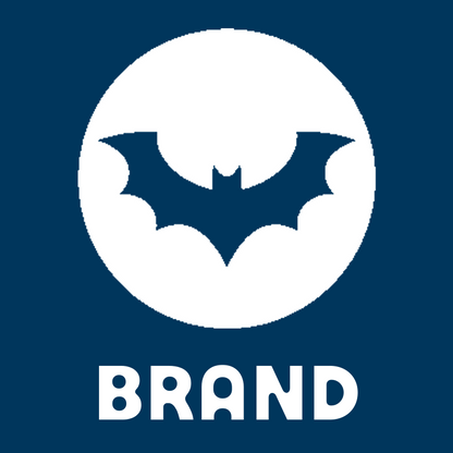 Bat Circle Negative Space Logo preview