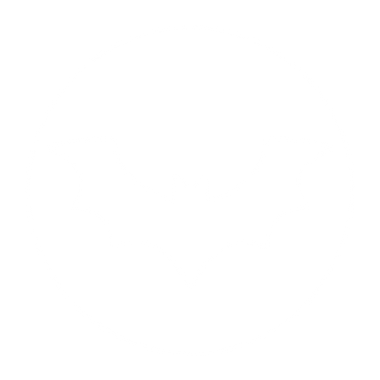 Bat Circle Negative Space Logo #ffffff