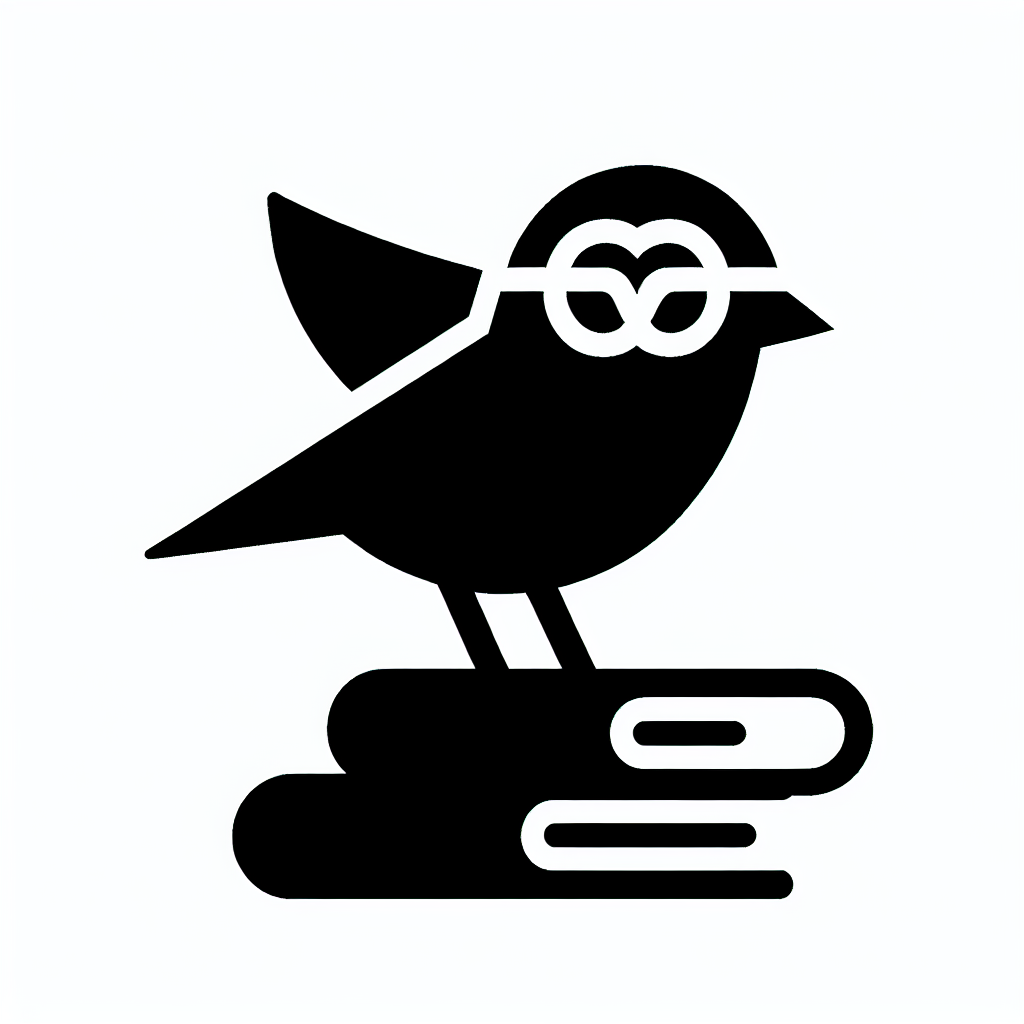 Bird with Glasses Logo