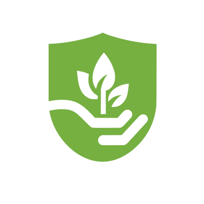 Eco-Friendly Shield Logo #76B041