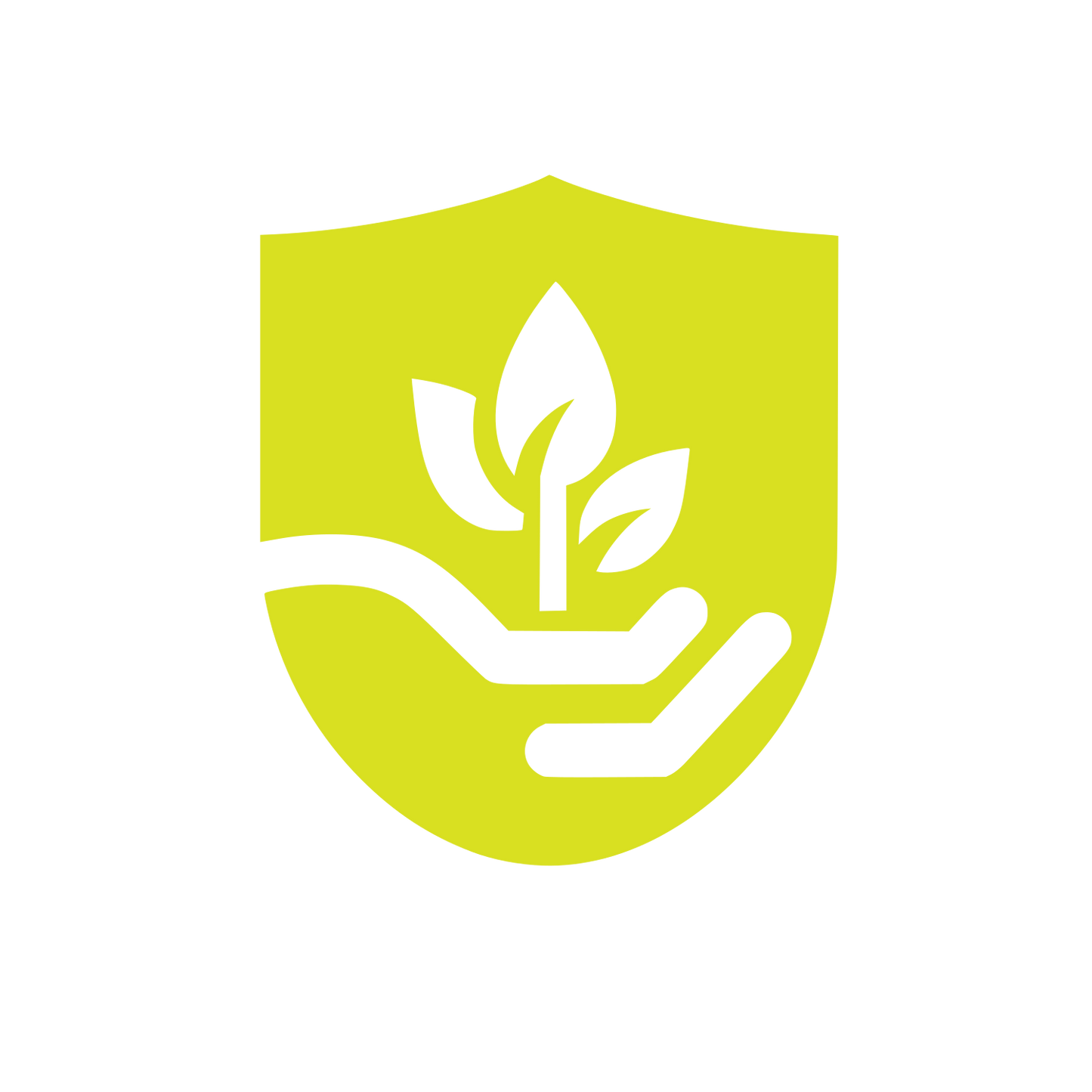 Eco-Friendly Shield Logo #D9E021