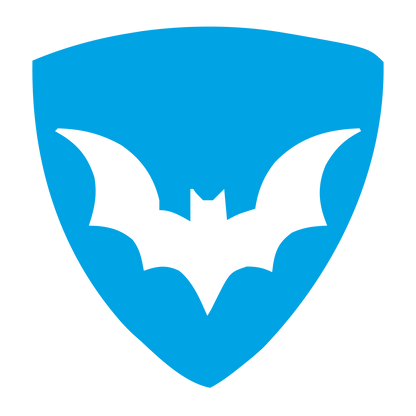 Bat Shield Emblem Logo #00a3e4