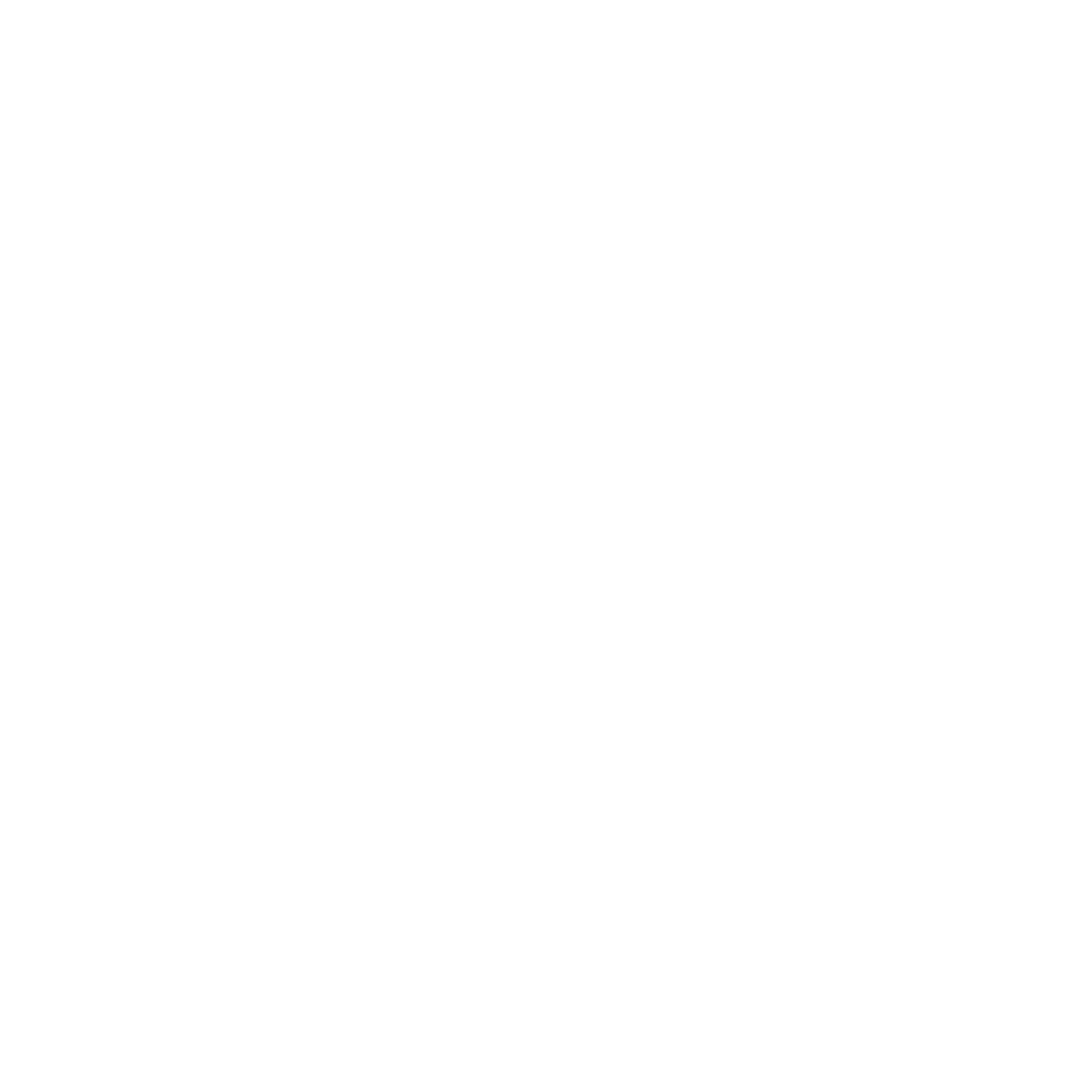 Negative Space Bat Logo #ffffff