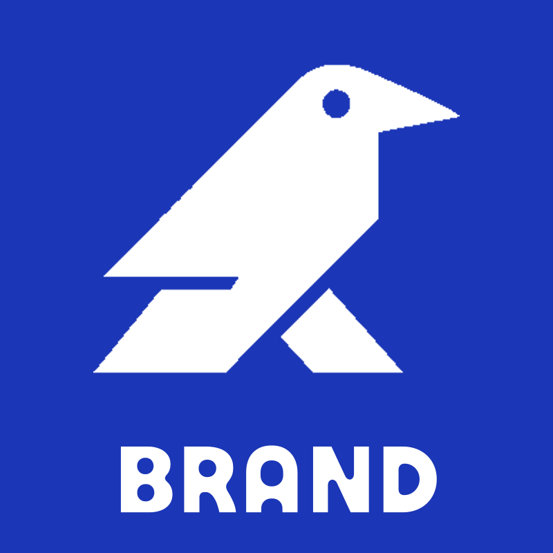 Bold Geometric Crow Logo preview