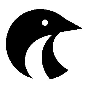 Bold Geometric Crow Logo