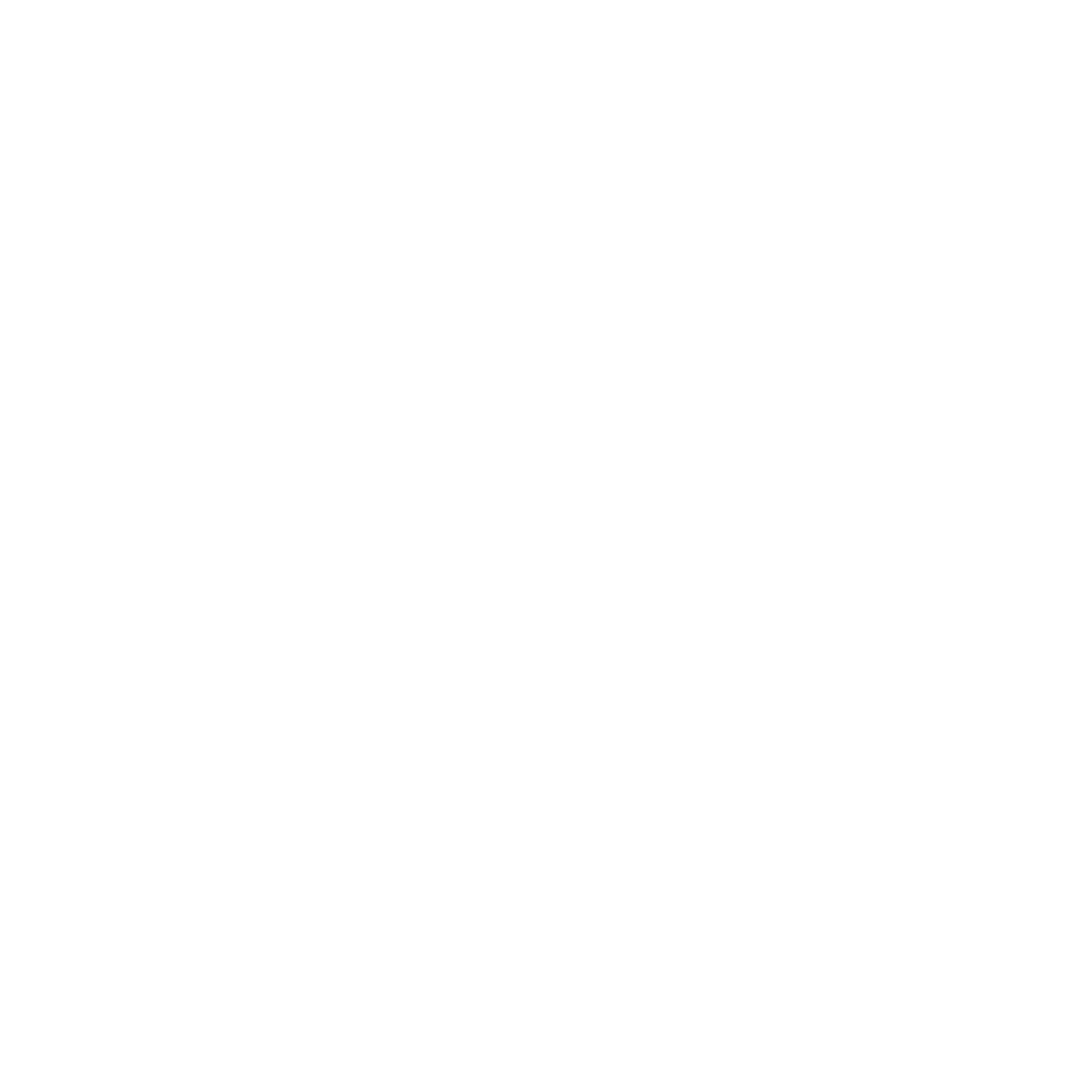 Bold Geometric Crow Logo #ffffff