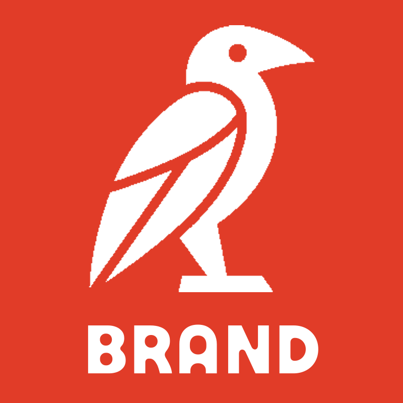 Bold Geometric Crow Logo preview