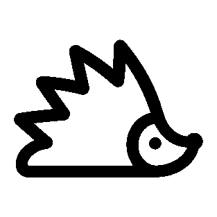Monoline Hedgehog Logo