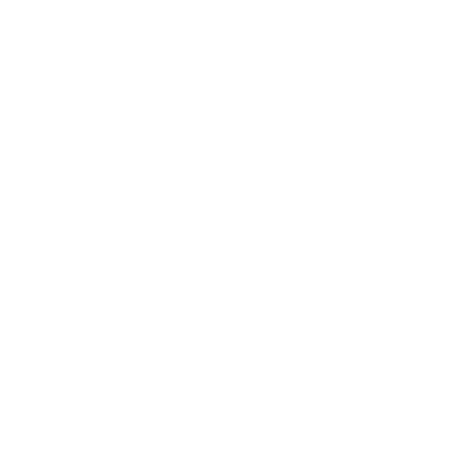 Monoline Hedgehog Logo #ffffff