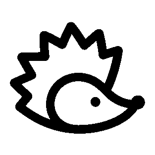 Monoline Hedgehog Logo