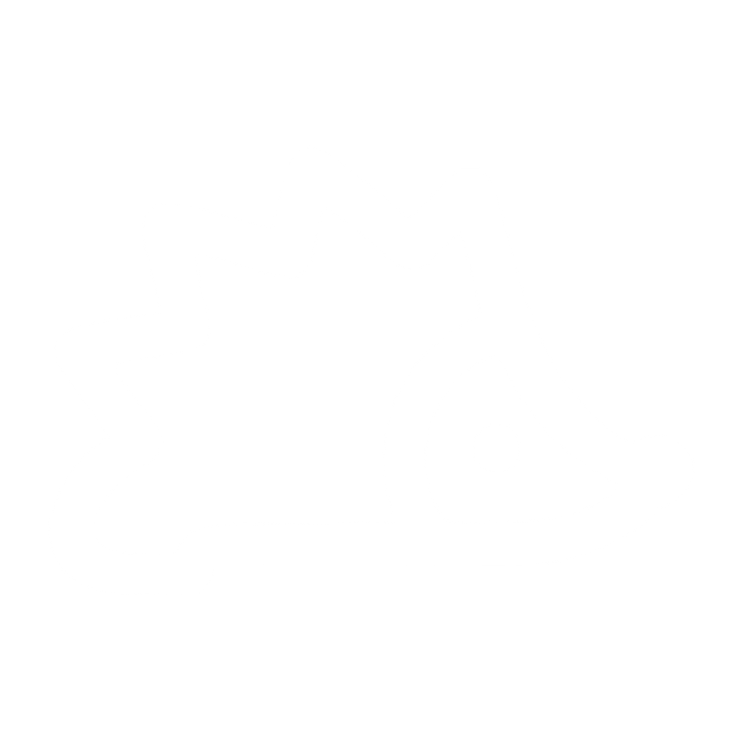 Monoline Hedgehog Logo #ffffff